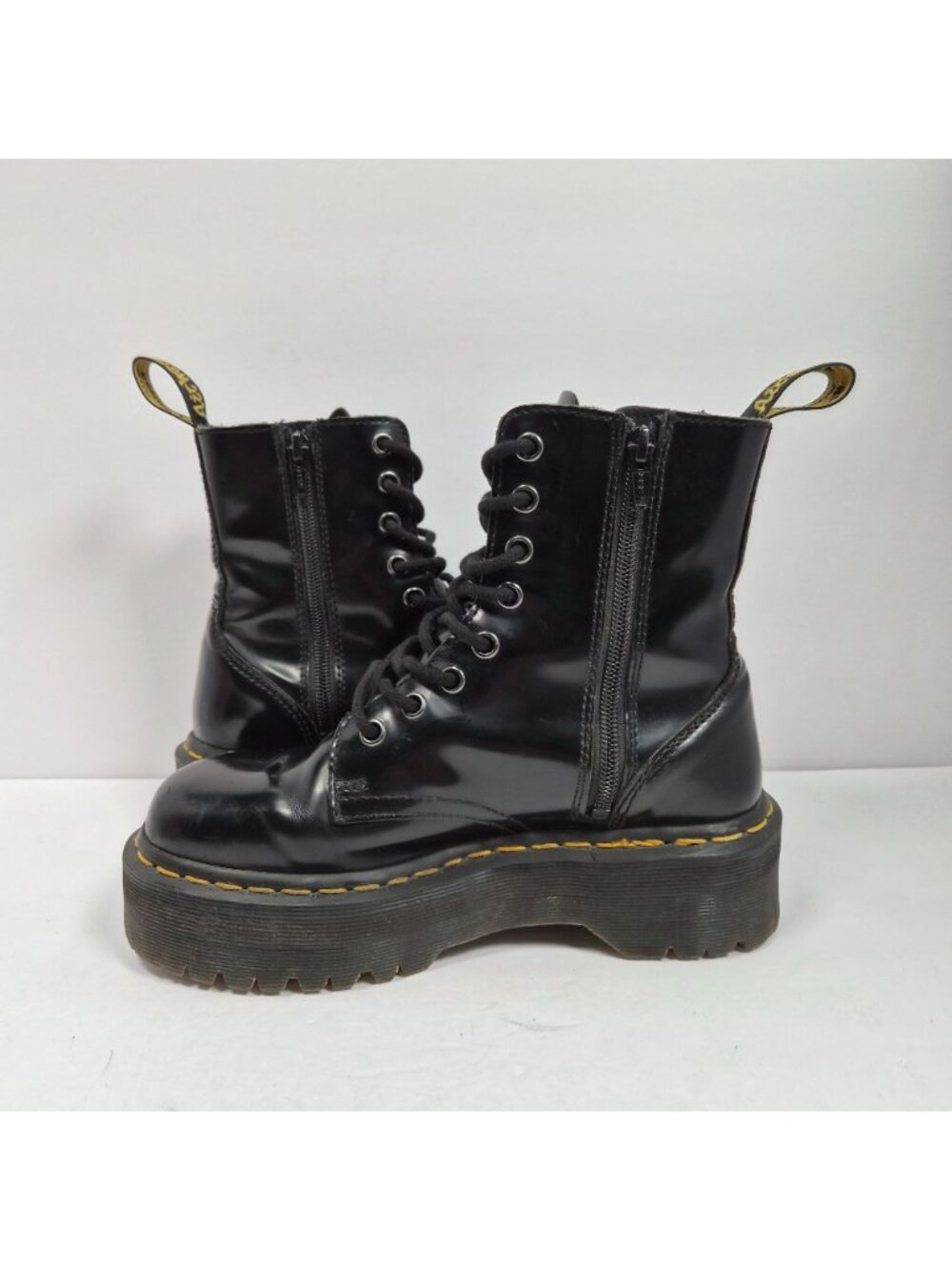 Dr. Martens Jadon Women's Black Platform Boots US Size 6 - Picture 7 of 12
